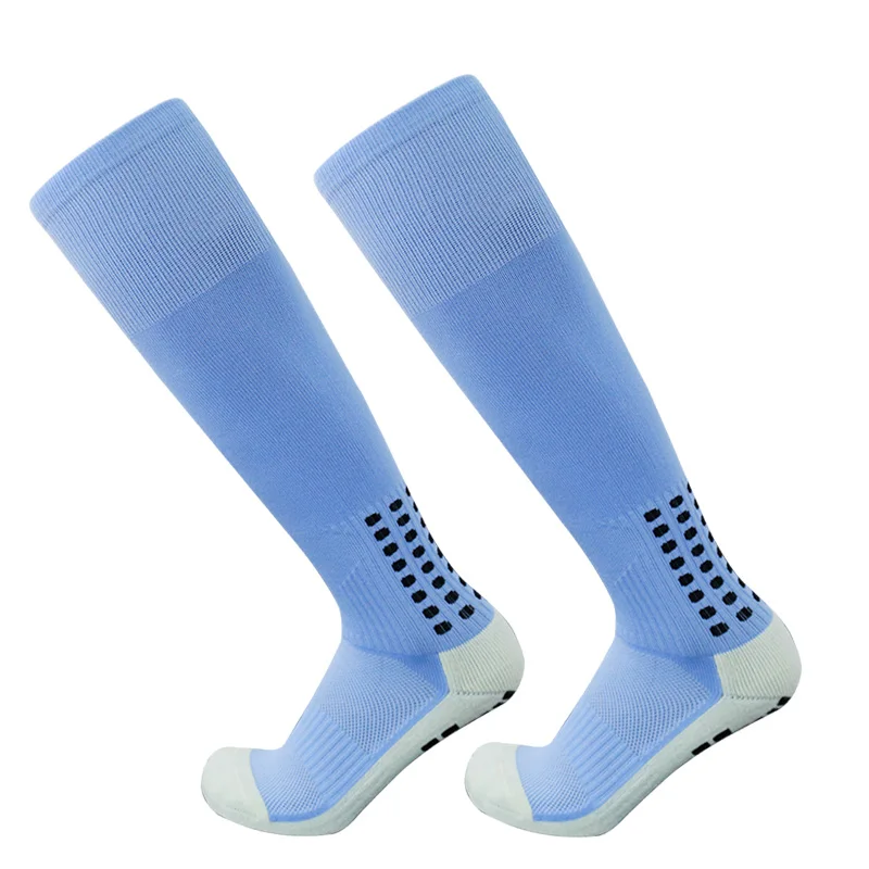 Long Football Socks and knee Men Women Soccer Socks Long Sports Silicone Anti Slip Grip Calcetas Antideslizantes De Futbol