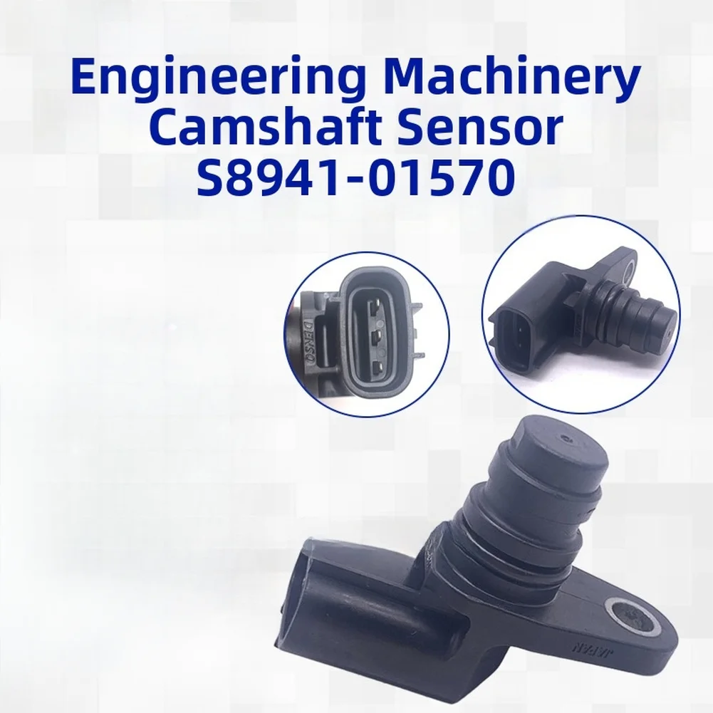 Black Camshaft Sensor S8941-01570 For SK200-8 210-8 250-8 J05 Engine Digging Machine Replacement Spare Part Heavy Machinery Tool