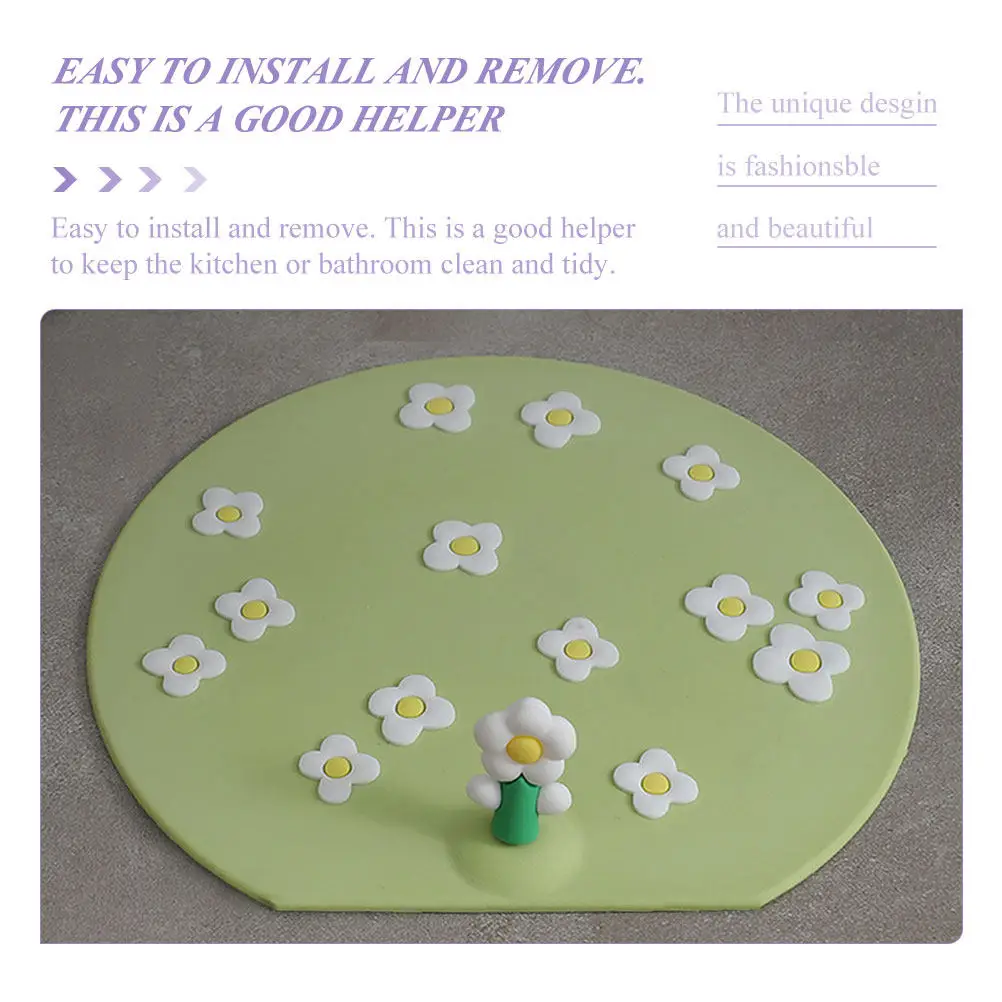 

3Pcs Silicone Flat Suction Drain Covers for Bathroom Sink Tub Shower Floor Drain Stoppers Catch Hair Prevent Clogs Clean