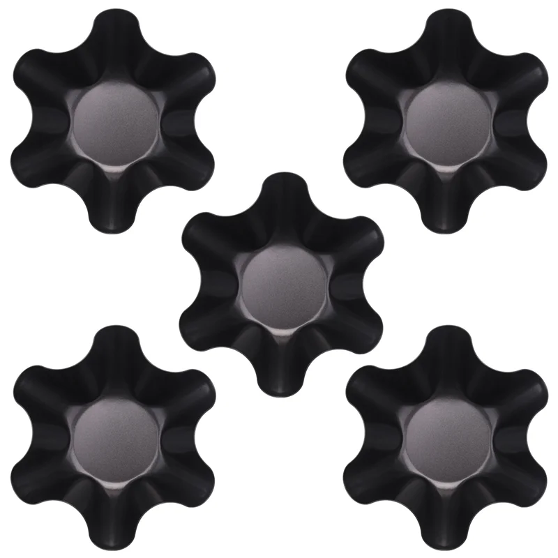 Grote Anti-Aanbaklaag Gecanneleerde Tortilla Shell Pans Taco Saladekommakers, Anti-Aanbaklaag Koolstofstaal, Set Van 4 Tostada Bakkers