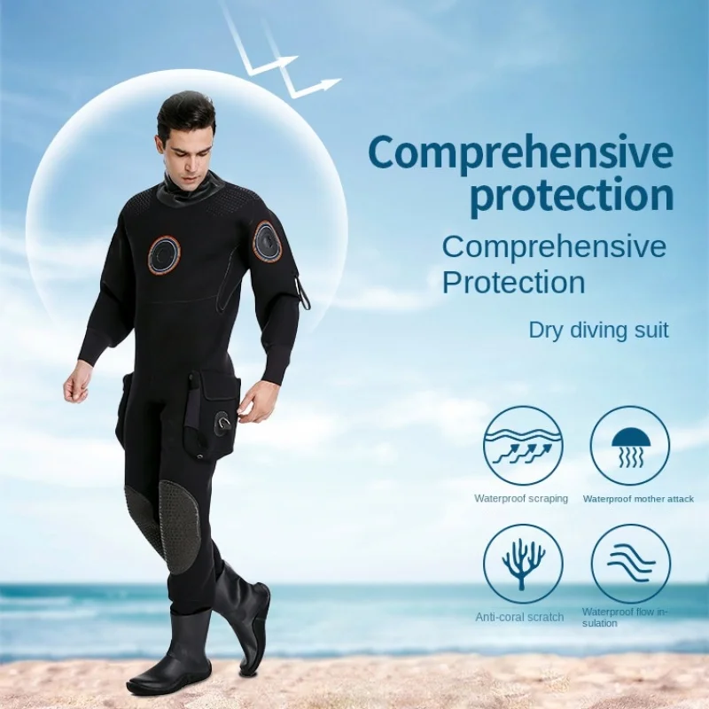 Akddivve Technische Duik Drysuits Winter Duiken 6Mm Koud Weer Drysuit Grot Duikkleding