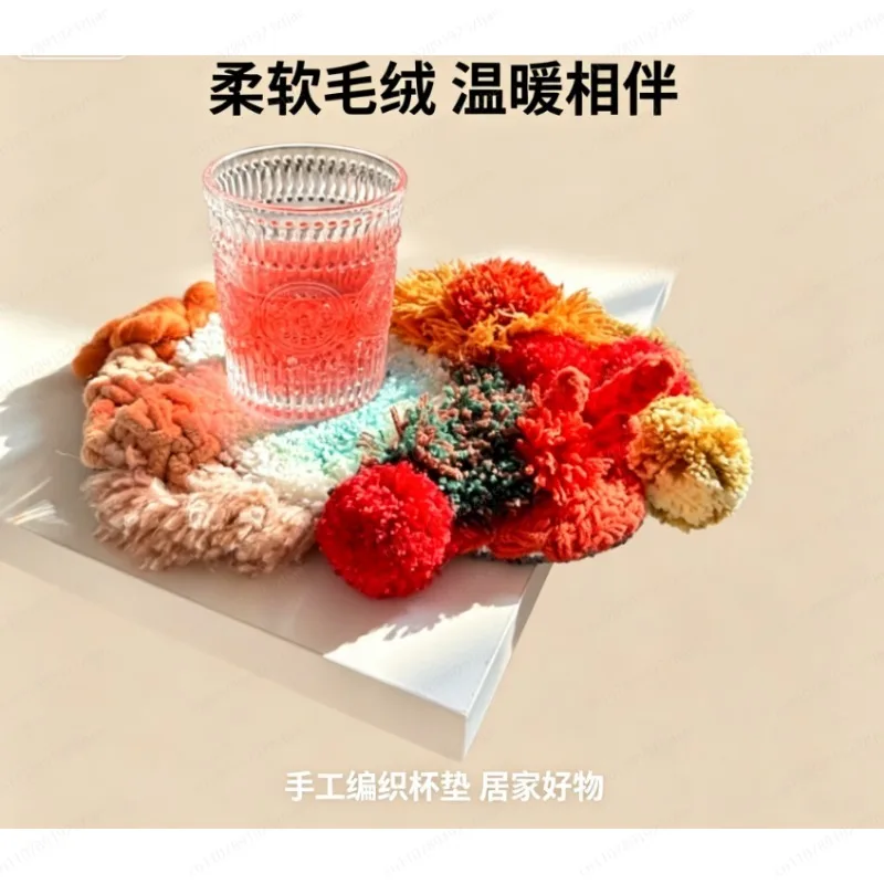 

DIY Autumn Coaster Kit for Beginners, SpringField Style, Zero Basis Handmade Craft, Ins Gift for Home Decor