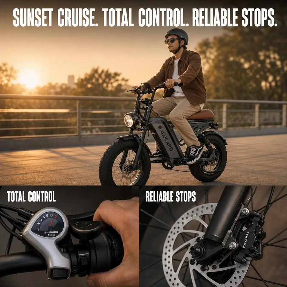 Adult Electric Bicycle, 20-inch Wide Tires, 750W Motor, 48V 13Ah Battery, Top Speed 45-50 Km/h, Dual Suspension.E Bikes，E Bike Electric，Bike Electric，Dirt Bike，Electric Bike For Adults image 5