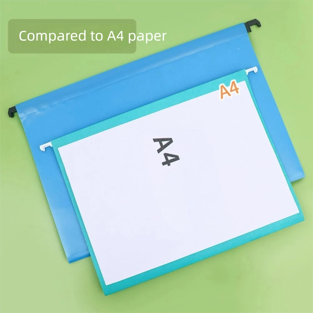 10PCS Simple A4 Hanging File Folder Letter Size Portable Hanging Document Clip Paper Large Capacity Document Holder Classroom