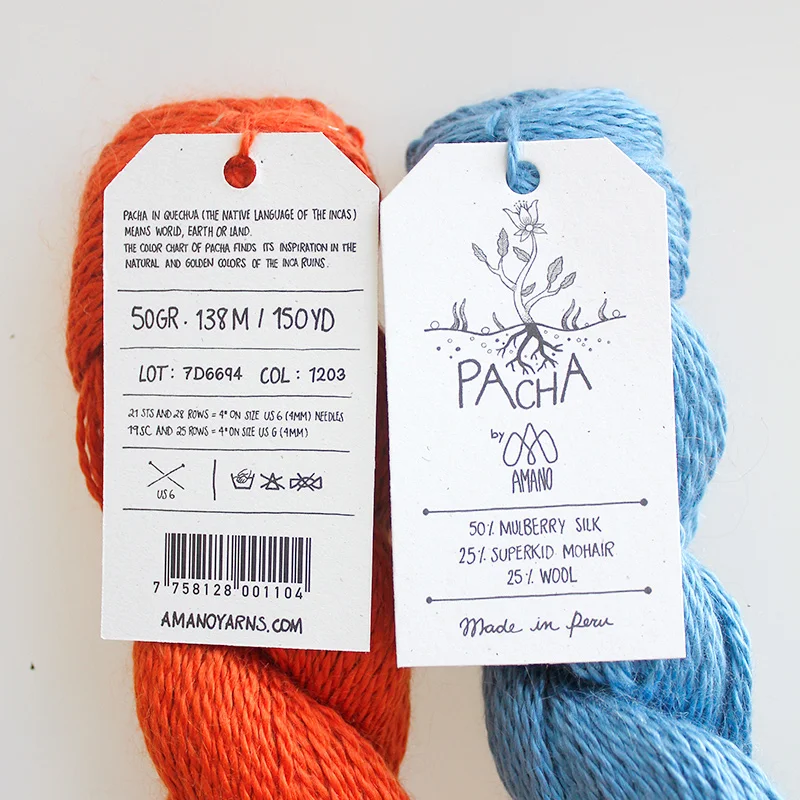 Amano Pacha Yarn 50g/ball Silk Mohair Wool Yarn