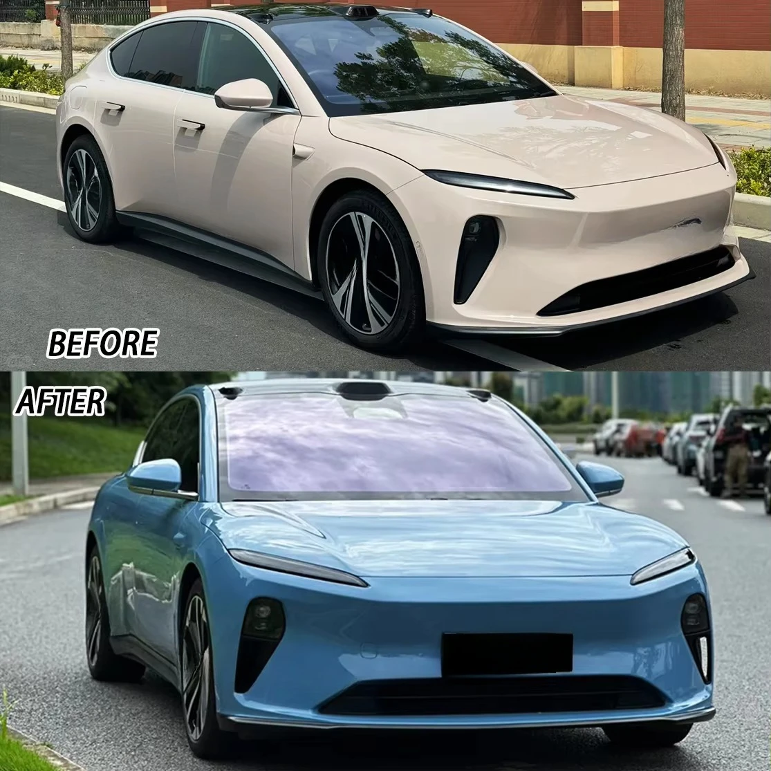 Colour Tpu Color Change Film Anti-scratch Color Change Ppf Car Wrap Film Car Vinyl Wrap Glossy Blue for Auto Films