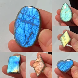 Natural Stone Irregular Shape Loose Bead Blue Purple Labradorite Cabochon CAB