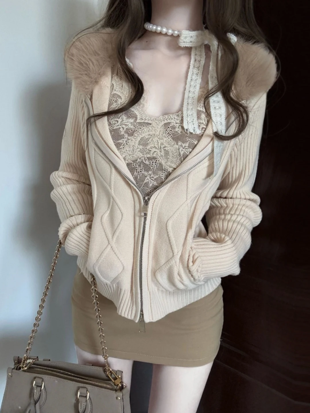 

Тонкий свитер-худи на молнии для женщин, зимняя модная одежда, нежный трикотаж, длинный рукав, разные цвета