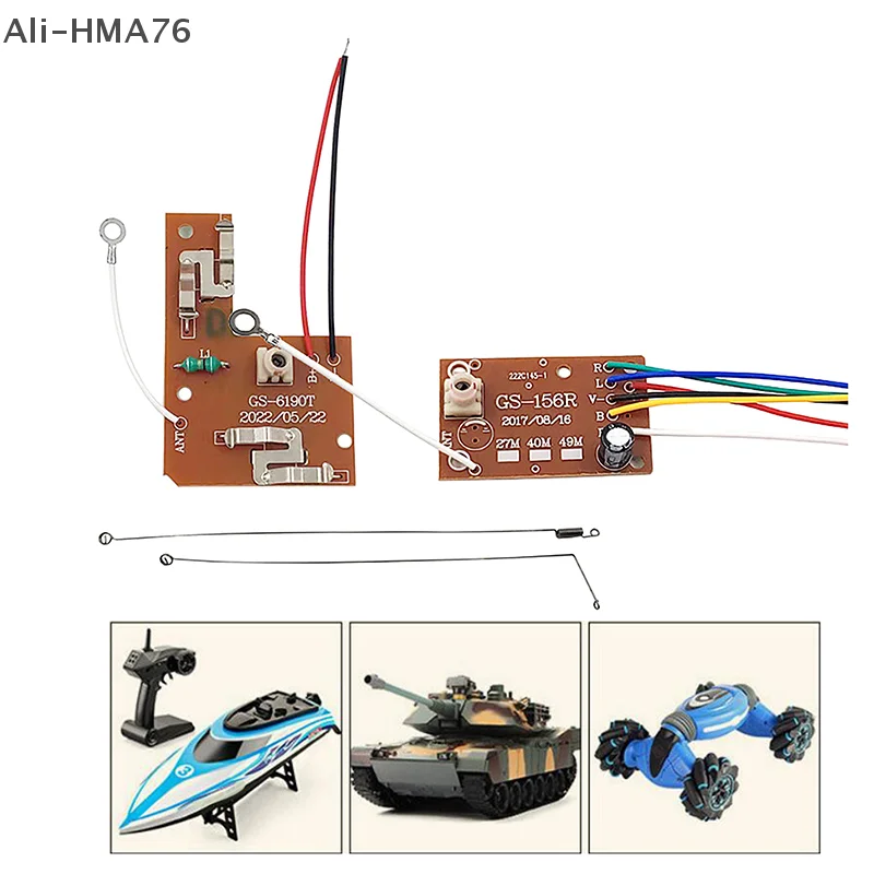 HMA76-1 Zestaw 27M/40M 4CH Obwód PCB RC Nadajnik radiowy Płytka odbiornika Części modyfikacyjne do pojazdów gąsienicowych Model samochodu RC