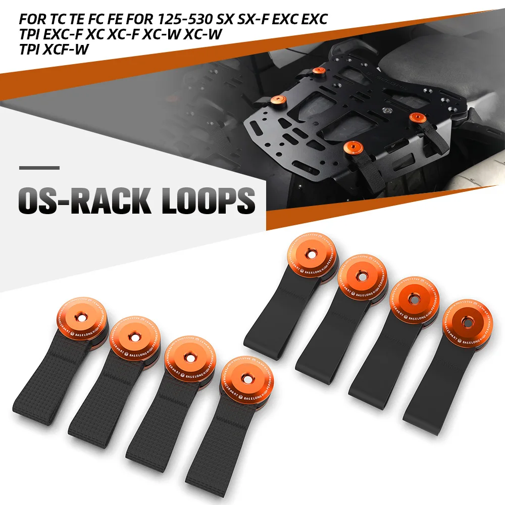 

For Husqvarna TC TE FC FE OS-Rack Loops Rear Luggage 6mm Holes For 125-530 SX SX-F EXC EXC TPI EXC-F XC XC-F XC-W XC-W TPI XCF-W