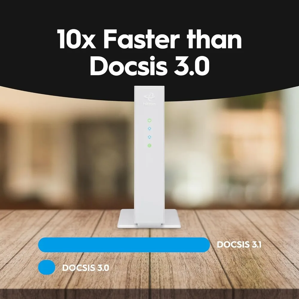 3.1 مودم |   أقصى سرعات الإنترنت بسرعة 2.5 جيجابت في الثانية |   معتمد مع Xfinity، Charter Spectrum، Cox |   2.