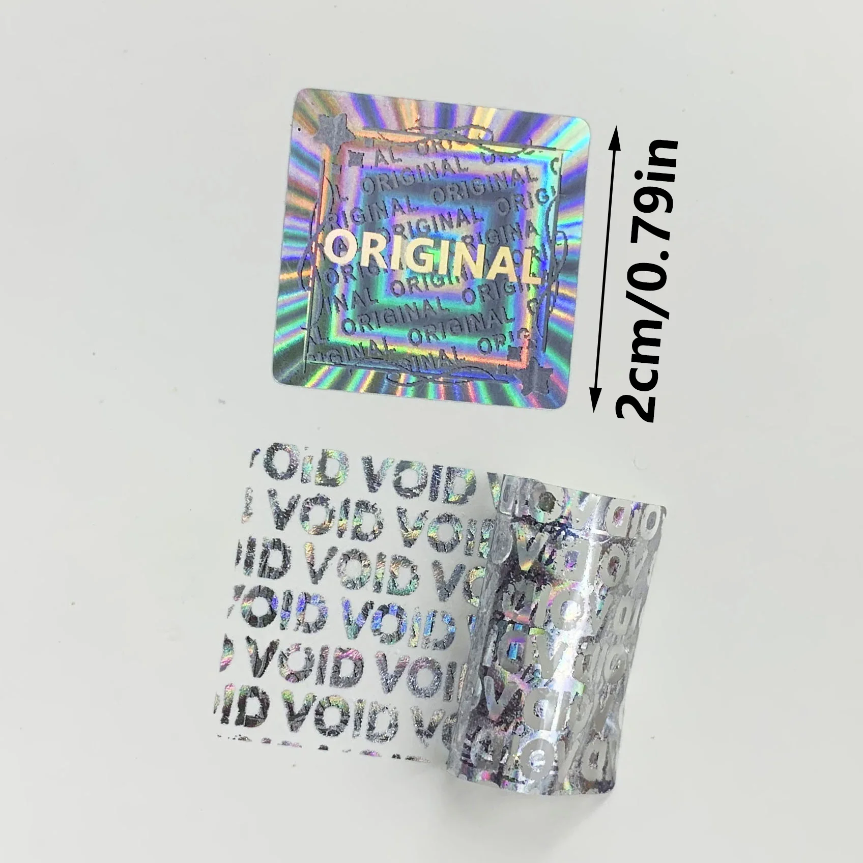 245pcs/490pcs ORIGINAL Security VOID Tamper-Evident Hologram Labels Sticker, Packaging Decoration for Computers and Electronic