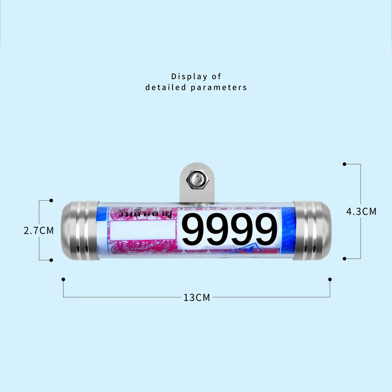 Motorcycle Motorbike Tube Tax Disc Cylindrical Holder Frame License Plate Placement Tube Waterproof Real Motorcycle Accessories
