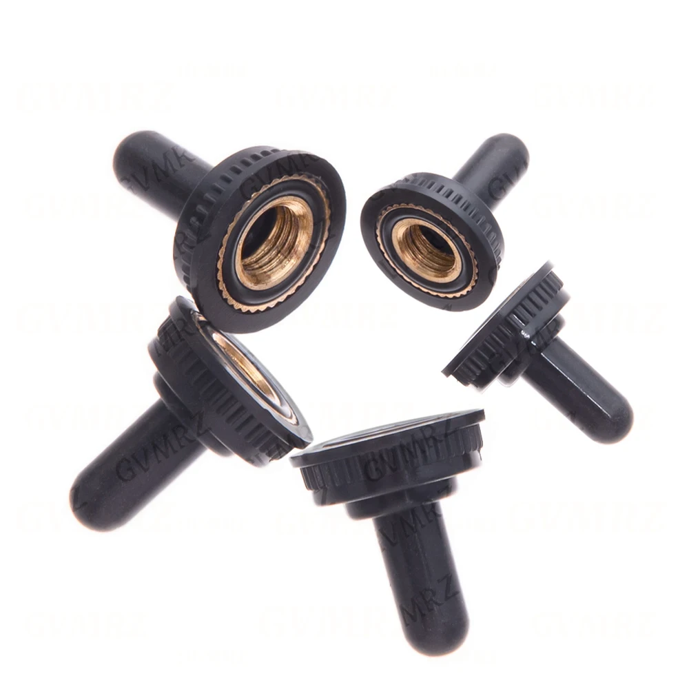 1/2/5/10PCS Black 12MM 6MM Toggle Switch Waterproof Rubber Resistance Cover Dust Cap Boot Tarpaulin