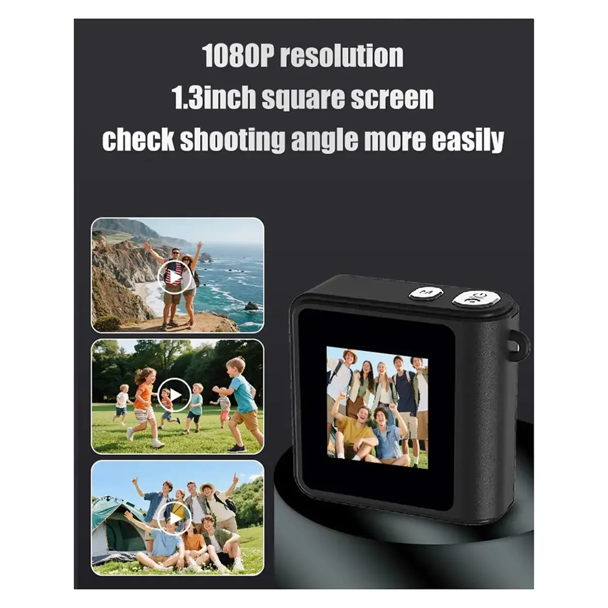 Retro Keychain Camera with Flash Lamp Small Digital Camera for Kids Microcamera Automatic Loop Video Mini Camcorders