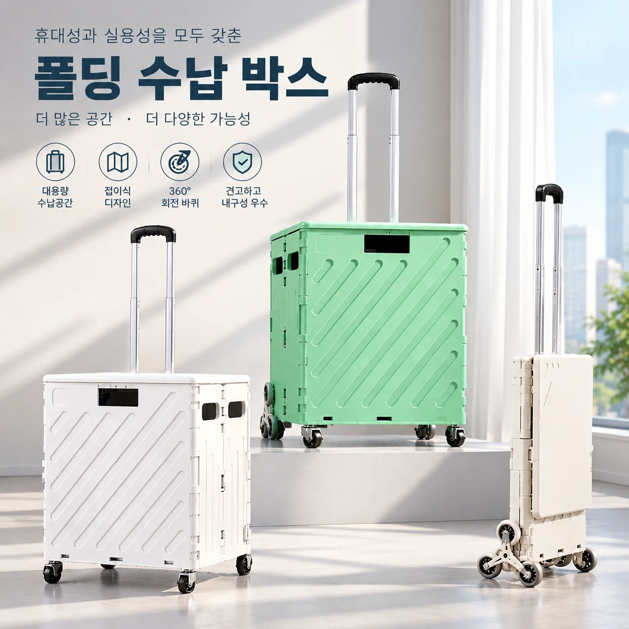 Lightweight Folding Stair‑Climbing Shopping Cart Portable Hand Pull Dolly for Express Luggage Home Household Transport