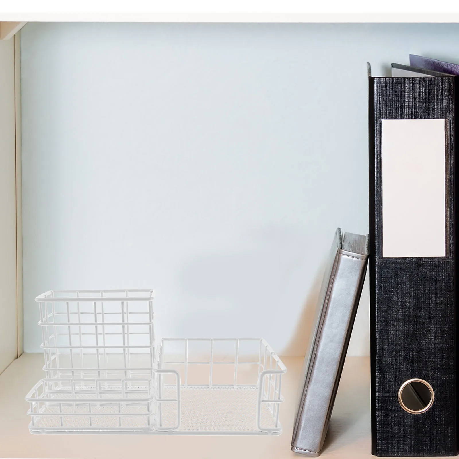 

Sturdy Desktop Storage Rack Iron Stationery Shelf Lightweight Organizer for Office Study Dormitory Multi-functional Pens Brush