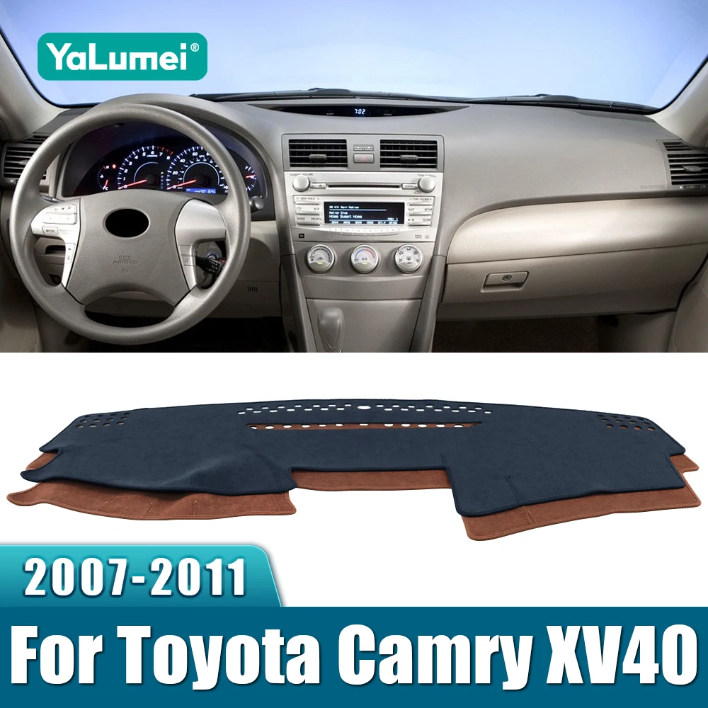 Do Toyota Camry XV40 40 2007 2008 2009 2010 2011 Pokrowiec na deskę rozdzielczą samochodu Unikaj lekkiej podkładki Dywaniki anty-UV Mata antypoślizgowa Akcesoria