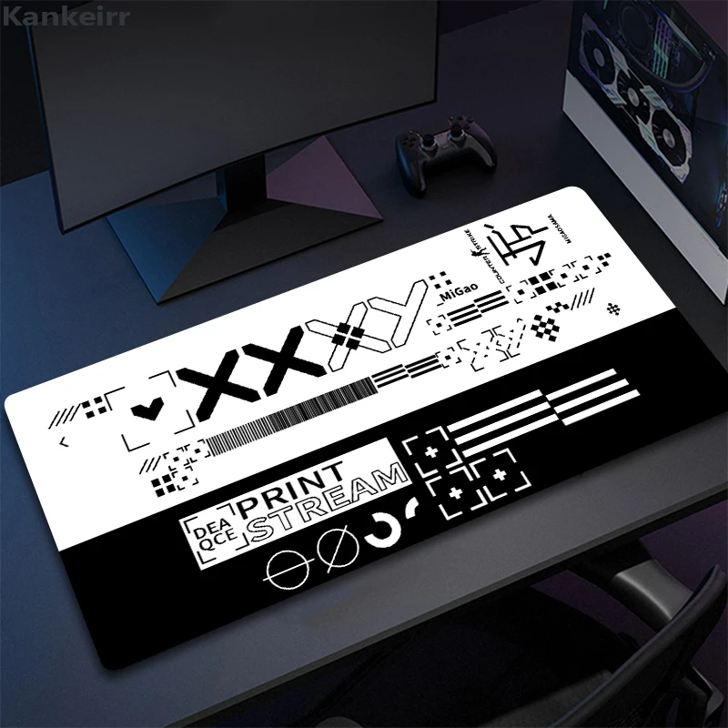 600x350mm Large Size Mouse Pad Art Desk Pad Printstream Gaming Mice Pad Non-slip Rubber Mat Company Long Table Mats XXL For Csgo