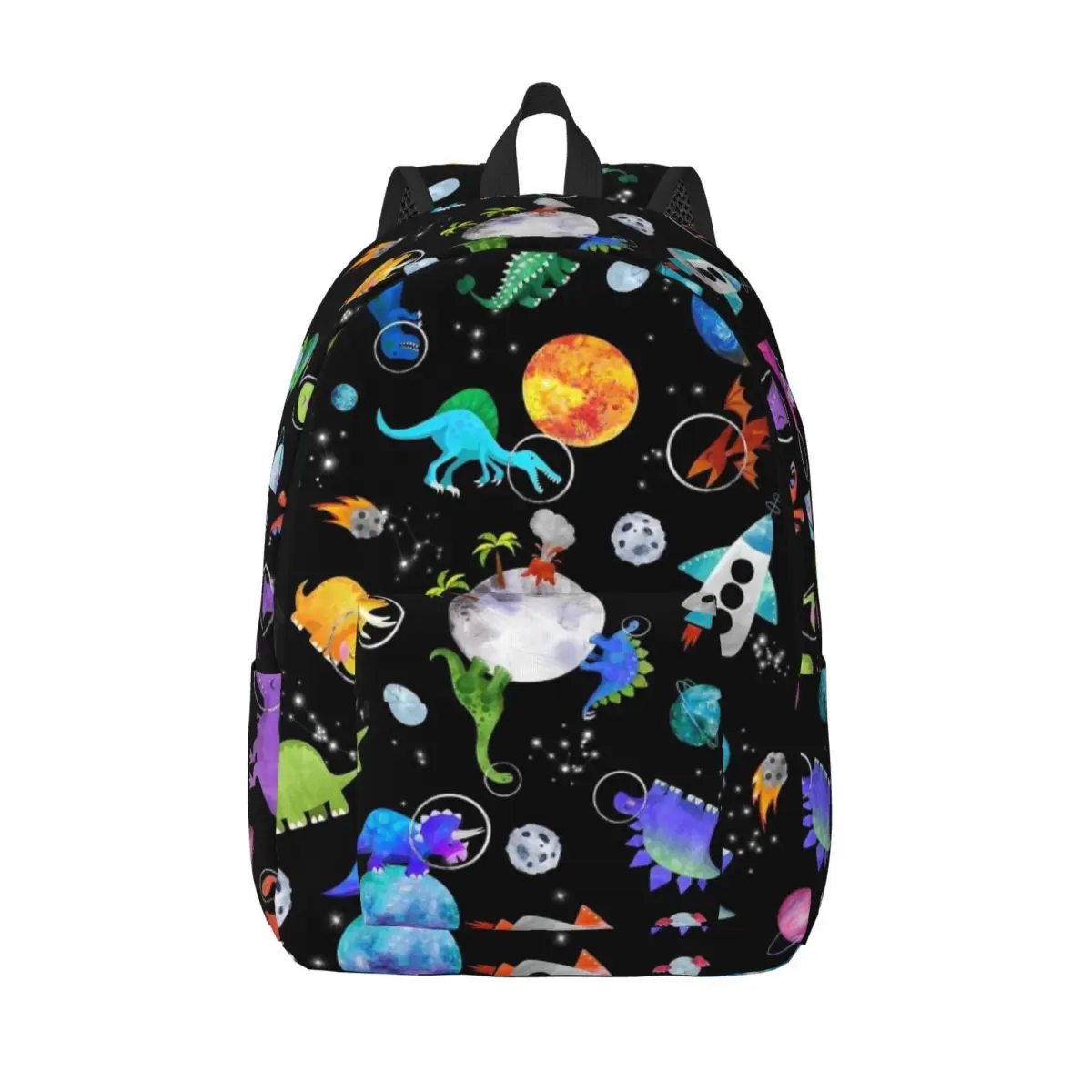 Dinosaur Astronauts In Outer Space Backpack Boy Girl Kids Student School Bookbag Galaxy Planets Daypack Kindergarten Primary Bag