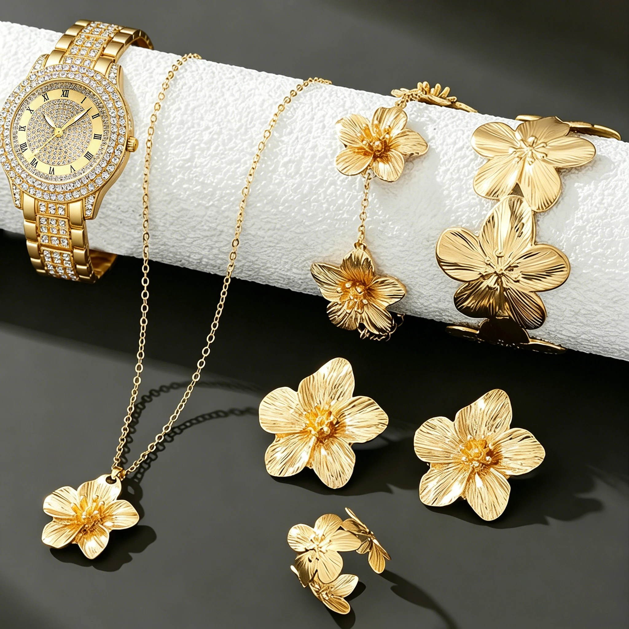 7Pc Trendy Latest Elegant And Fashionable Quartz Watch, Ideal Gift For Friends And Family On Valentine's Day, Easter, Birthdays!