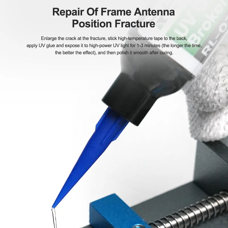 ReLIFE-Frame Quebrado Cola UV, Adesão Forte e Alta Dureza, Cura Rápida sem Clareamento, Ferramentas de Reparo, RL-035D