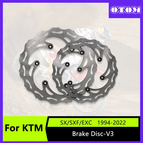 Imagen 1 del producto OTOM-rotores de disco de freno delantero y trasero para motocicleta, 260/220mm, para KTM HUSQVARNA GASGAS EXC SXF FE TE FC EX EC 125 250 300 350 450