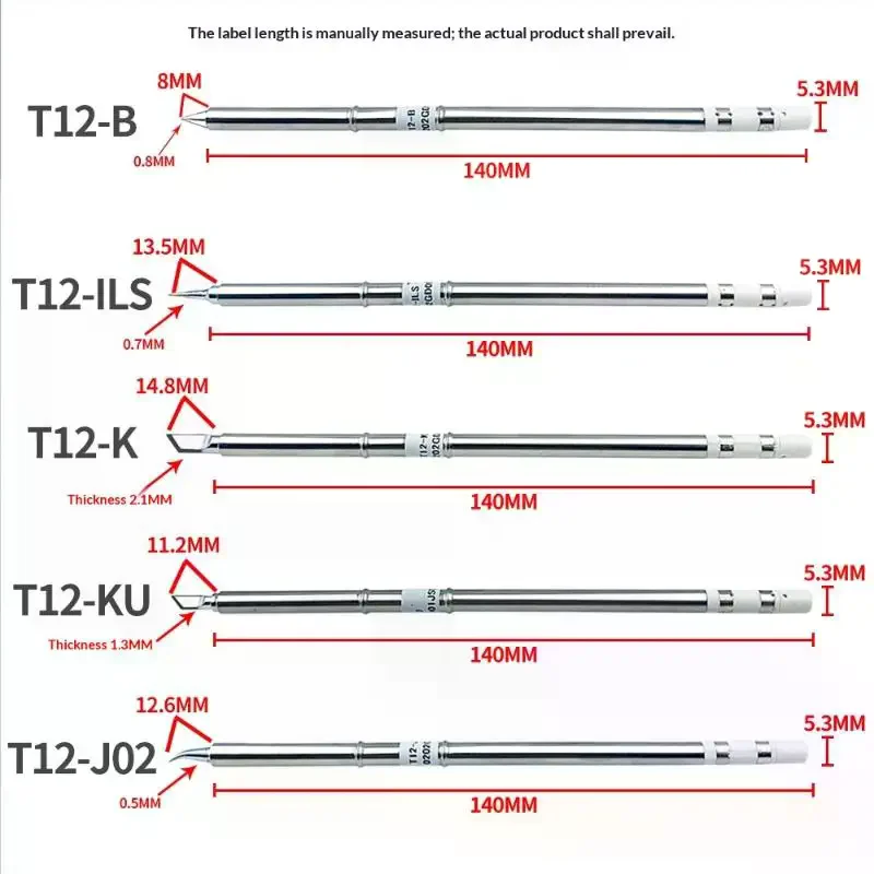 T12 I ILS J02 JL02 K KU Soldering Iron Tips For Hakko Fx951 DIY T12 Electric Soldering Iron Soldering Station Welding Tools