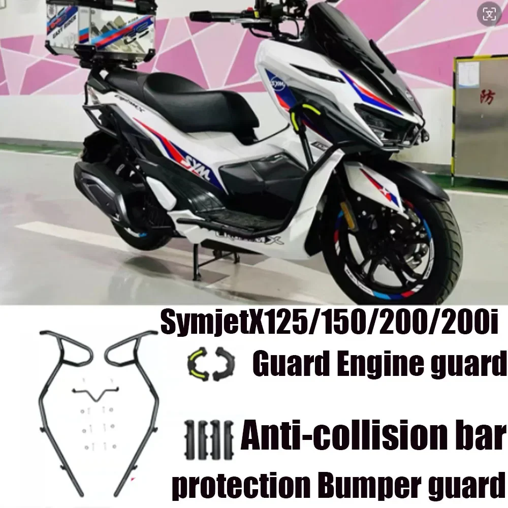 

New Motorcycle For Sym Jet X 125 / 150 / 200 / 200i Engine Guard Engine Guard Crash Bar Protection Bumper Guards Fit Sym Jet -X