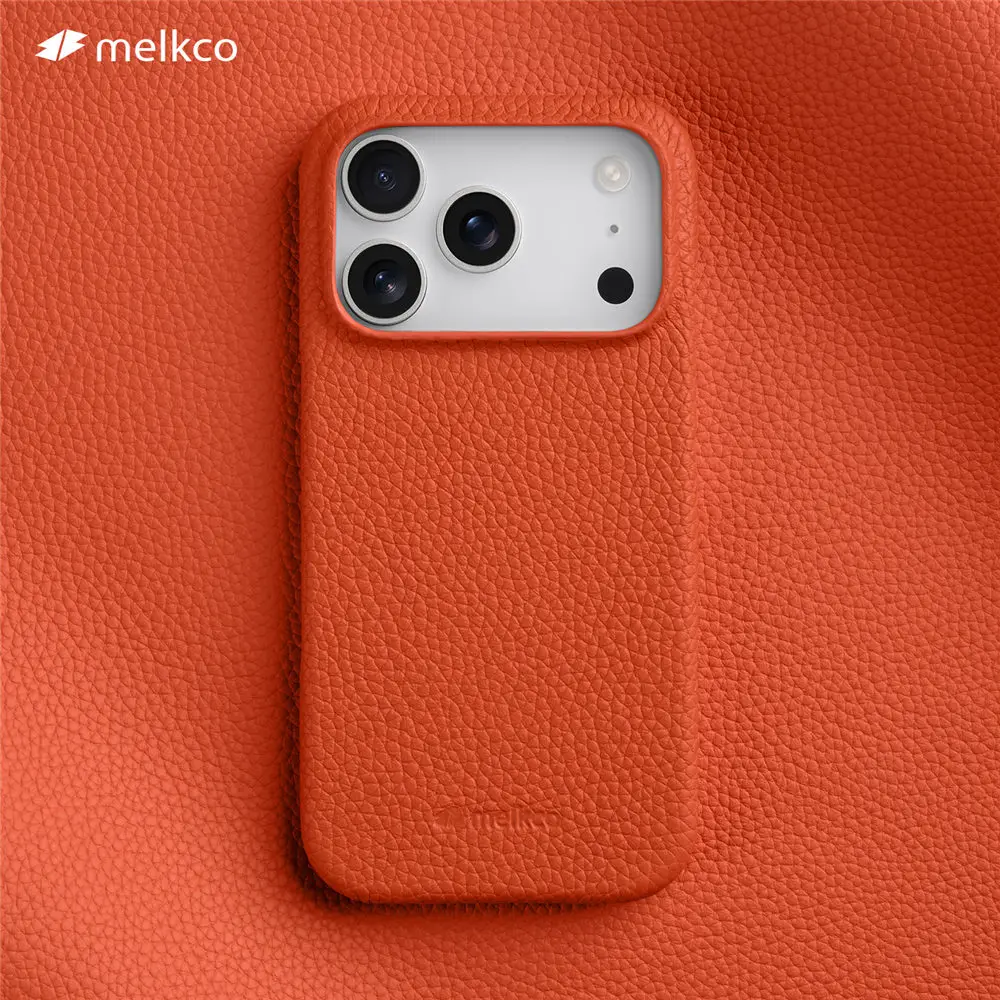 

Magnetic Genuine Cowhide Leather Half-Wrapped Case for iPhone 17 17 Air 17 Pro Max Business Cover