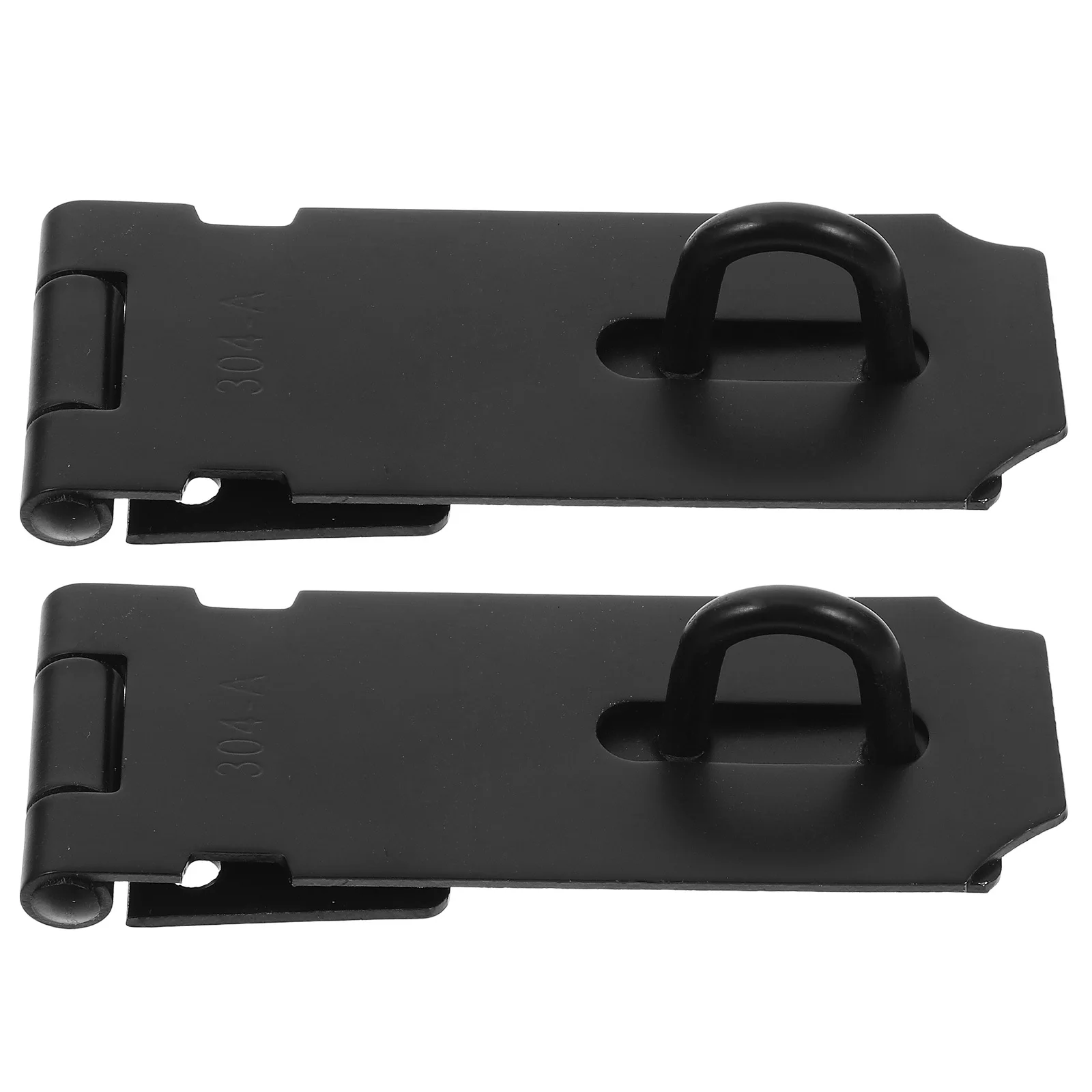 

2pcs Stainless Steel Padlock Durable Window Cabinet Compact Wear-Resistant Security Hasp Lock Multi-Function Door Bolt Latch