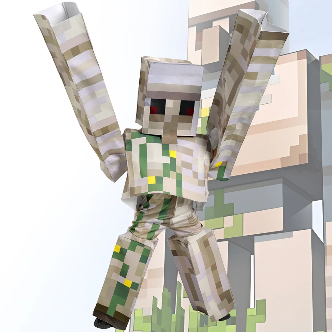 

【New Arrival In My World】Halloween Costume For Kids Iron Golem Cosplay Costume Performance Costume