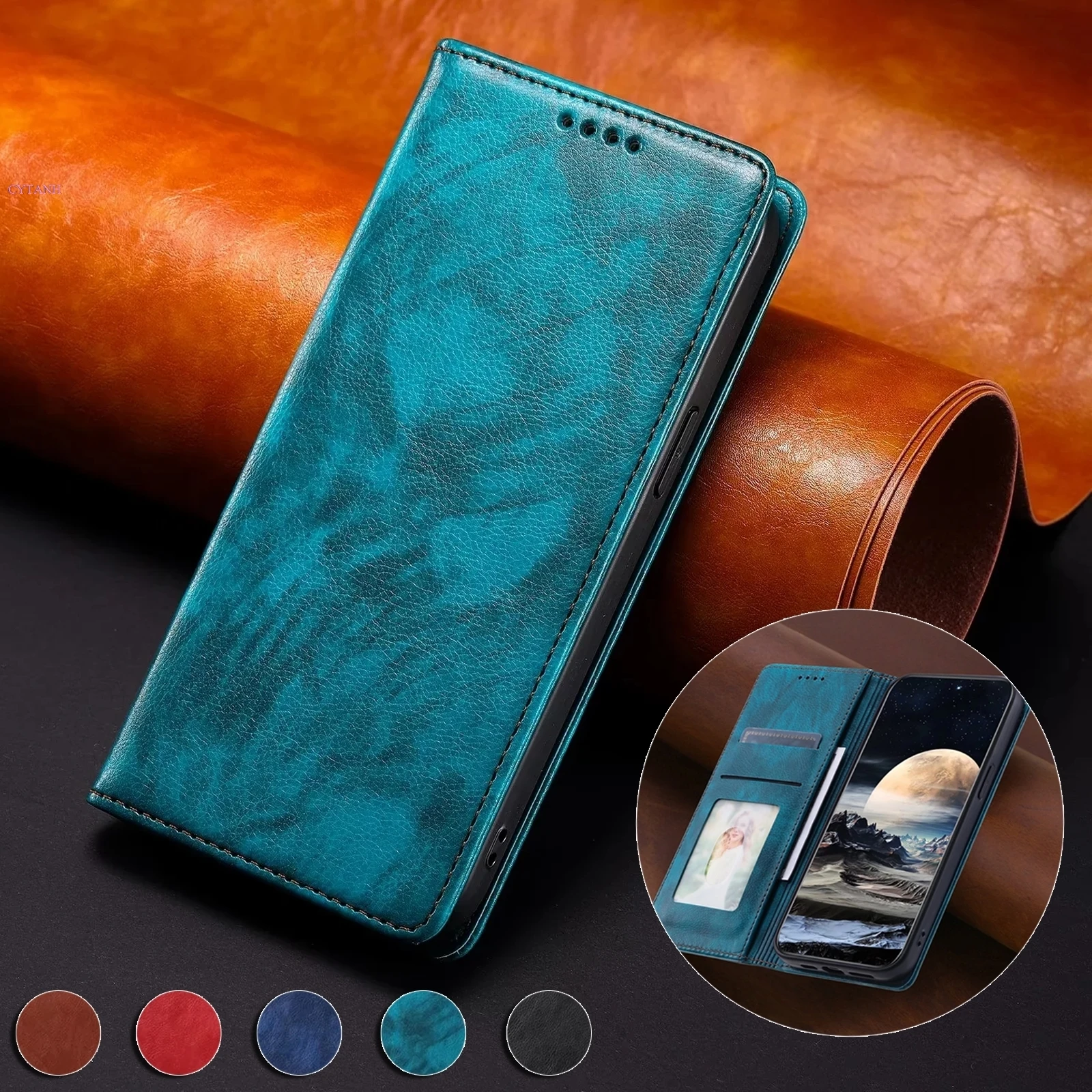 Retro Business Magnet Case For Samsung Galaxy A55 A35 A25 A15 A54 A34 A14 A05S A04S A53 A73 A33 A13 A23 5G Leather Flip Cover