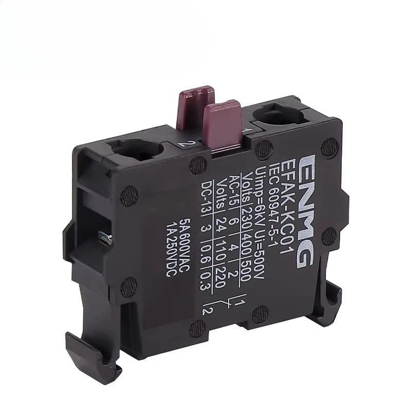 Switch Button Auxiliary Touchpoint, Compatible with Series Buttons, Suitable for Industrial Electrical Control, Easy To Assemble