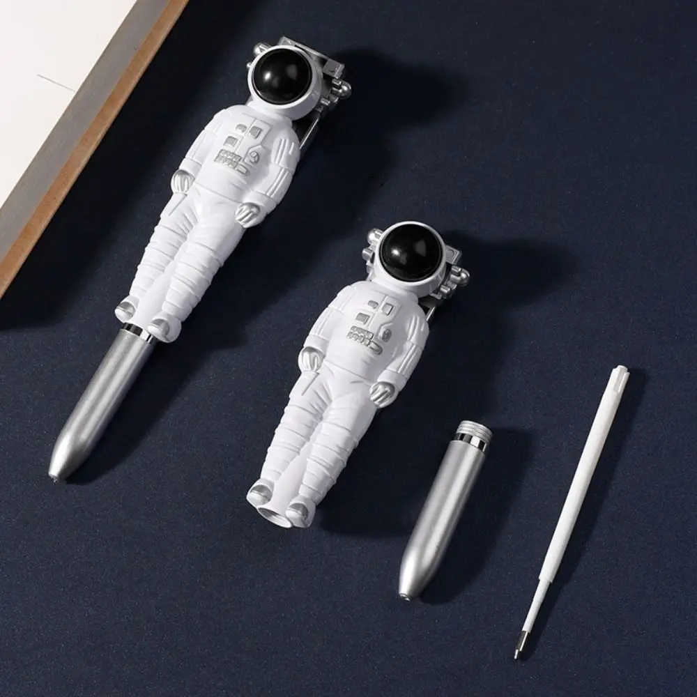 Writing Smoothly Astronaut Ballpoint Pen Quick-Drying Novelty Stationery Signature Pen Astronaut Shape Ease Tension Neutral Pen