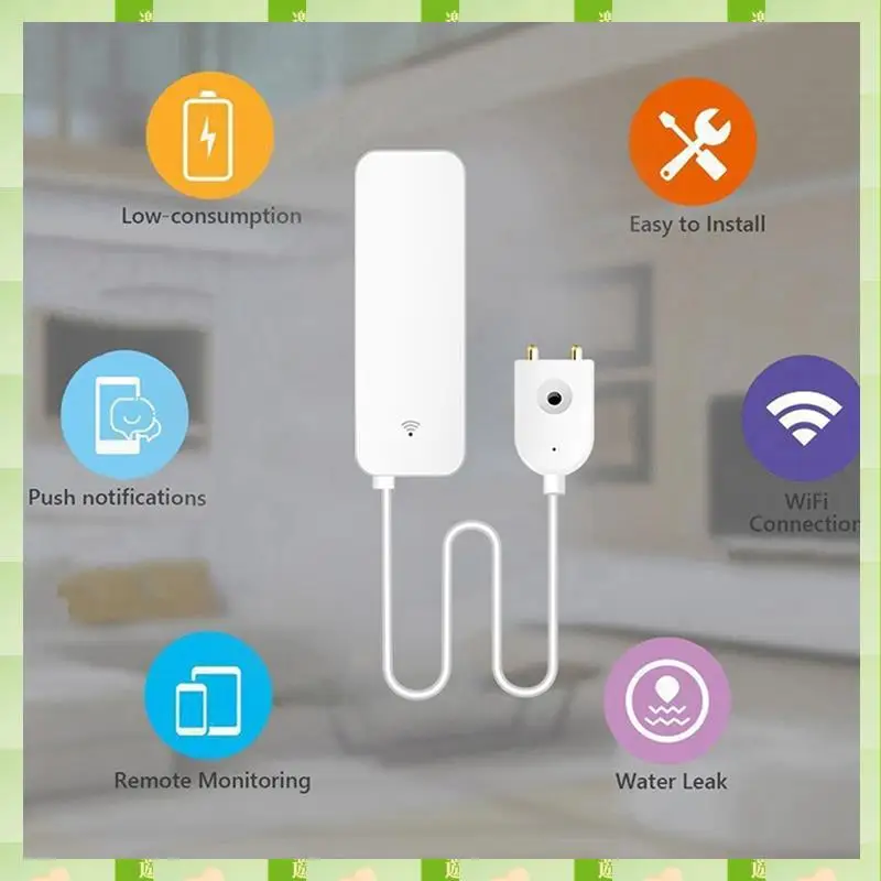 2025 Tuya Zigbee Sensore di perdite d'acqua intelligente Rilevatore di livello di troppopieno d'acqua Sistema di allarme di sicurezza Sensore di perdite di inondazione, Tuya Zigbee Sm