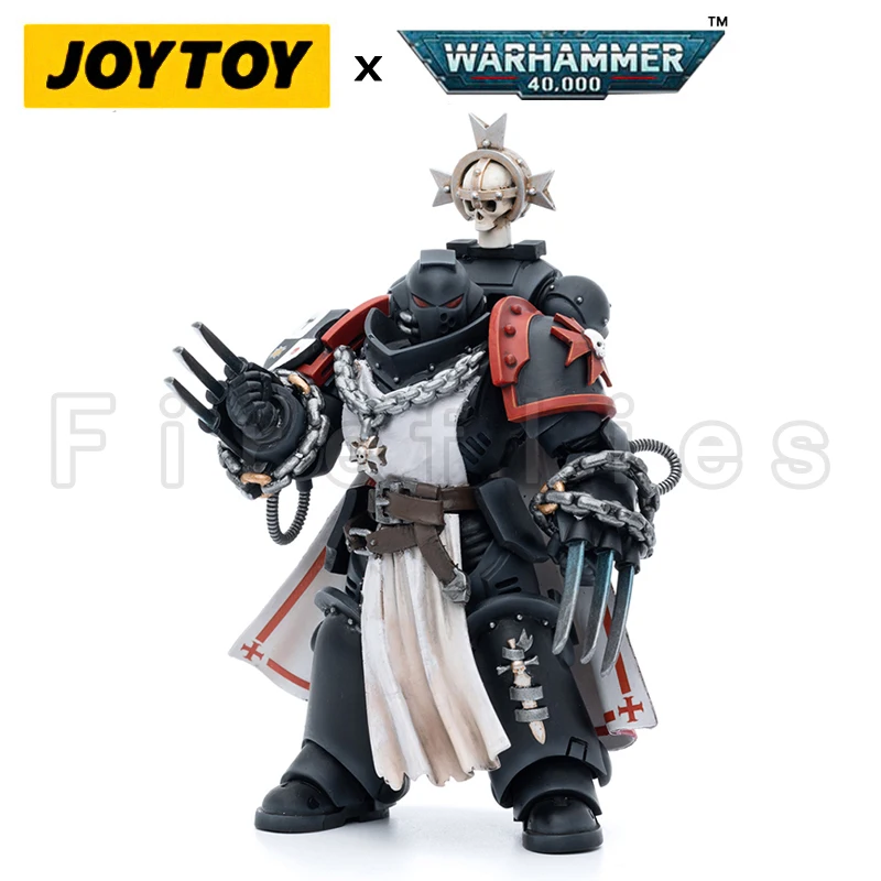 1/18 JOYTOY Action Figure (3PCS/SET) 40K Black Templar Brethren Trio Anime Collection Model Toy