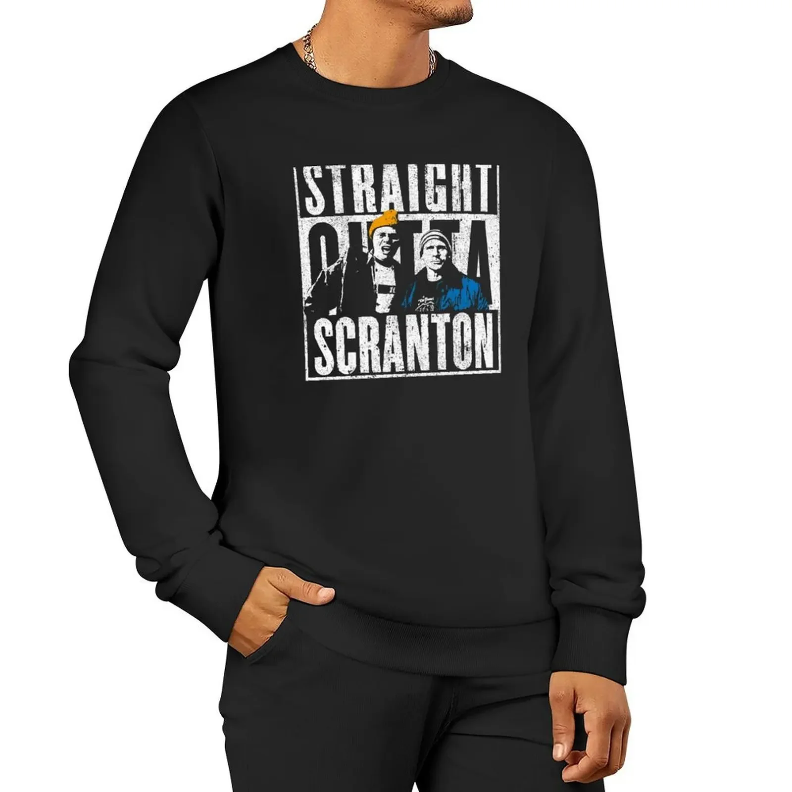 

Straight Outta Scranton - Lazy Scranton Sweatshirt blouse men's clothes autumn sweatshirt