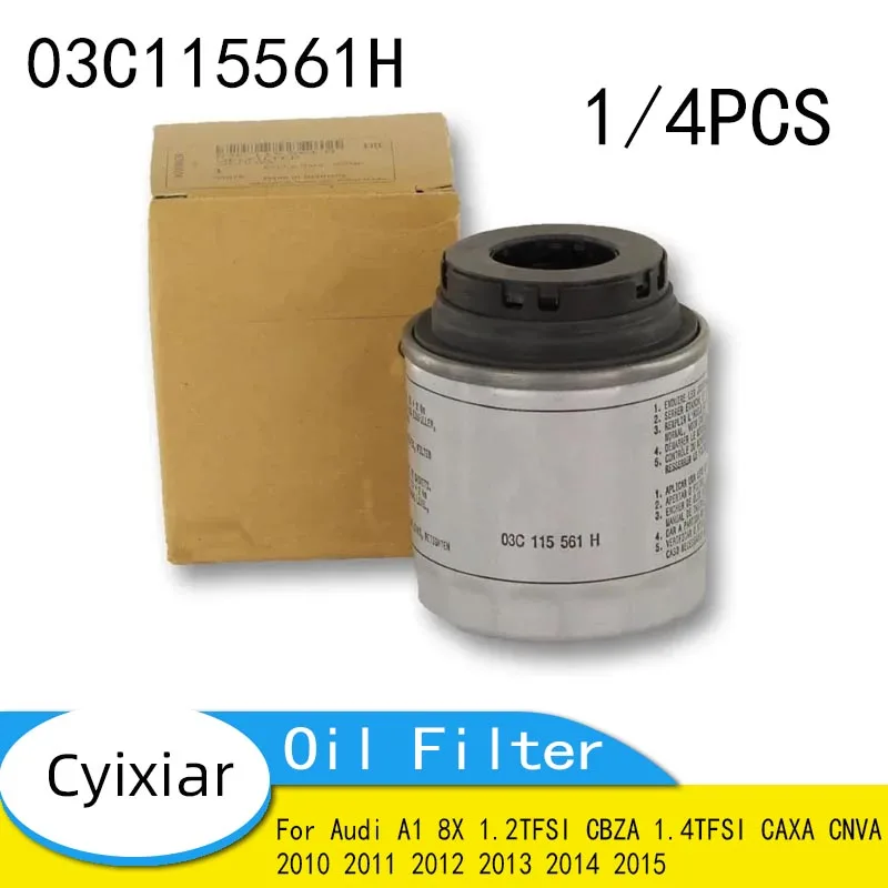 Oil Filter 03C115561H for Audi A1 8X 1.2TFSI CBZA 1.4TFSI CAXA CNVA 2010 2011 2012 2013 2014 2015