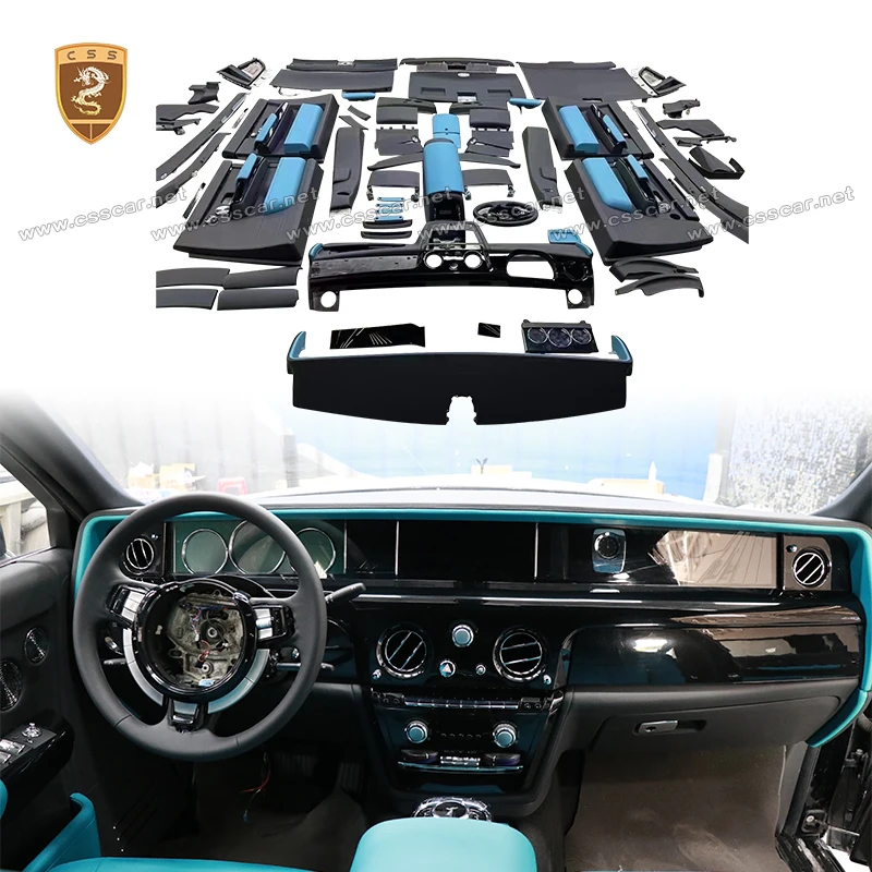 For Rolls-Royce Phantom 6/7 Generation Old to New 8 Generation 2020 Car Interior Door Leather Material Steering Wheel Bodykits