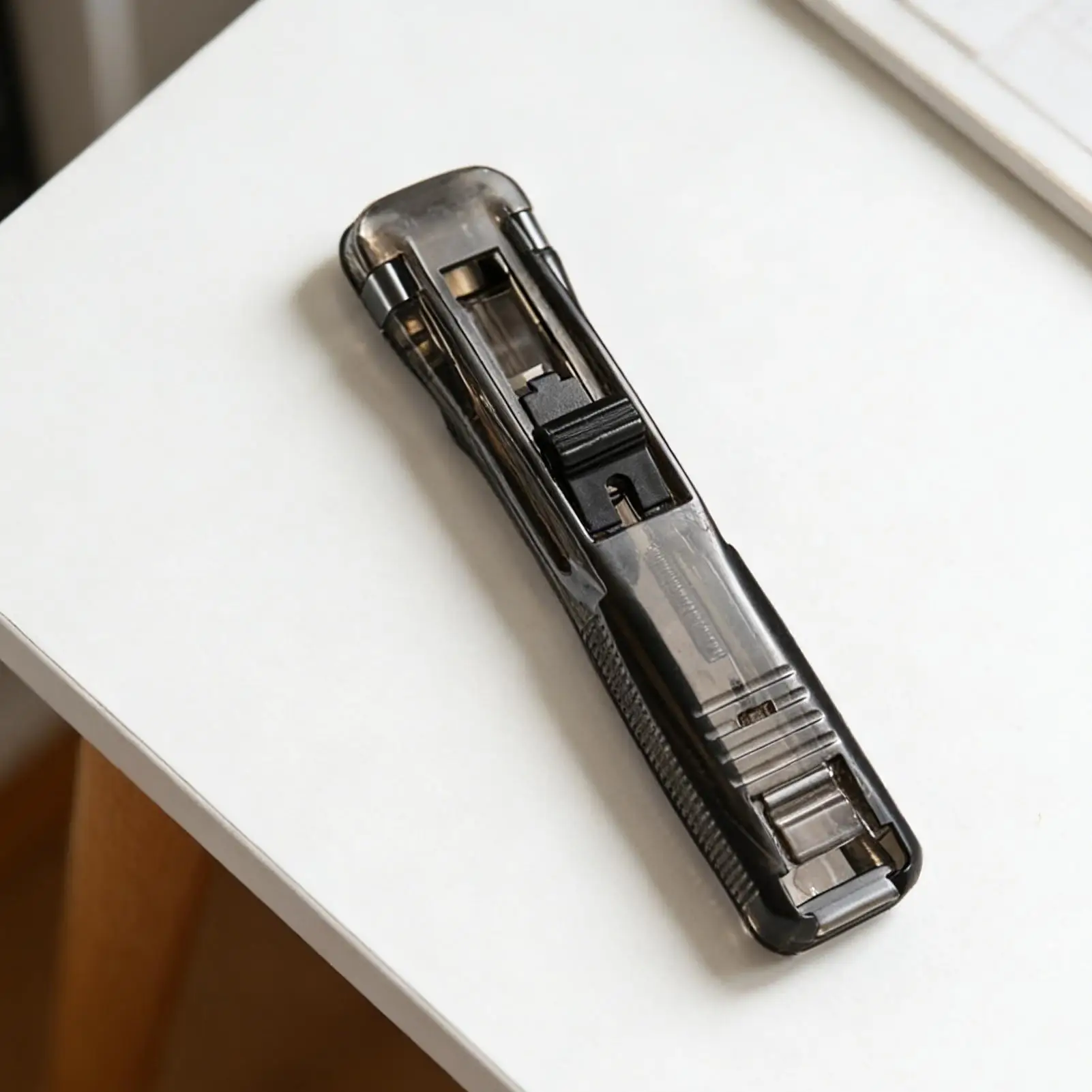 Push Binder Clip Stapler Portable Document Binding Clamp Dispenser Handheld Clip Stapler For Home School Classroom Desktop Paper