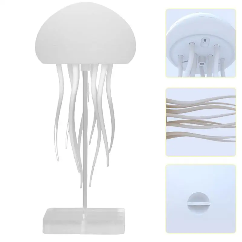 Jellyfish Mood Lamp Floating Jellyfish Lamp Rechargeable LED Jellyfish Night Light Smart Table Lamp Jellyfish Lights for Kids