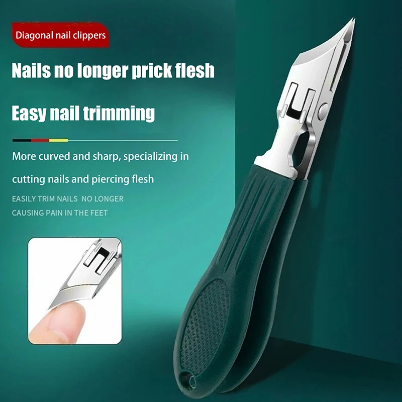 Professionale Sharp Bocca obliqua Tagliaunghie Trimmer Frese Anti Sling Strumenti per la cura Chiropody Podologia Strumento per la cura del piede in acciaio