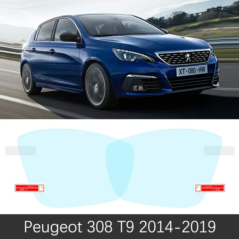 Full Cover Anti Fog Rearview Mirror Rainproof Sticker For Peugeot 308 t7 t9 2007~2019 308cc 308sw 308gti CC SW GTI Accessories