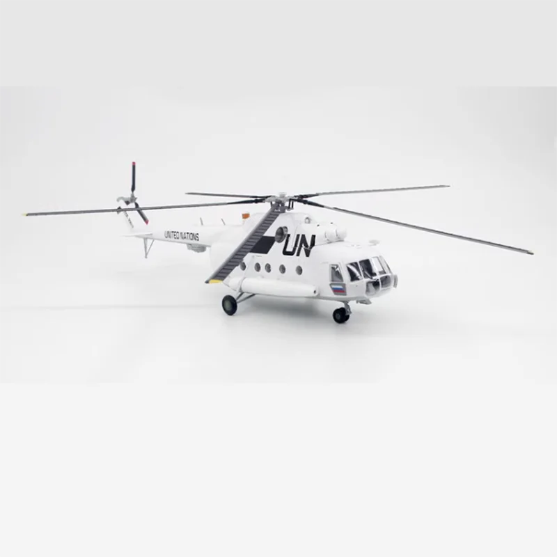 Hélicoptère MI-17 de l'armée de l'air russe Modèle en plastique Échelle 1:72 Jouet Cadeau Collection Simulation Affichage Cadeau décoratif pour hommes