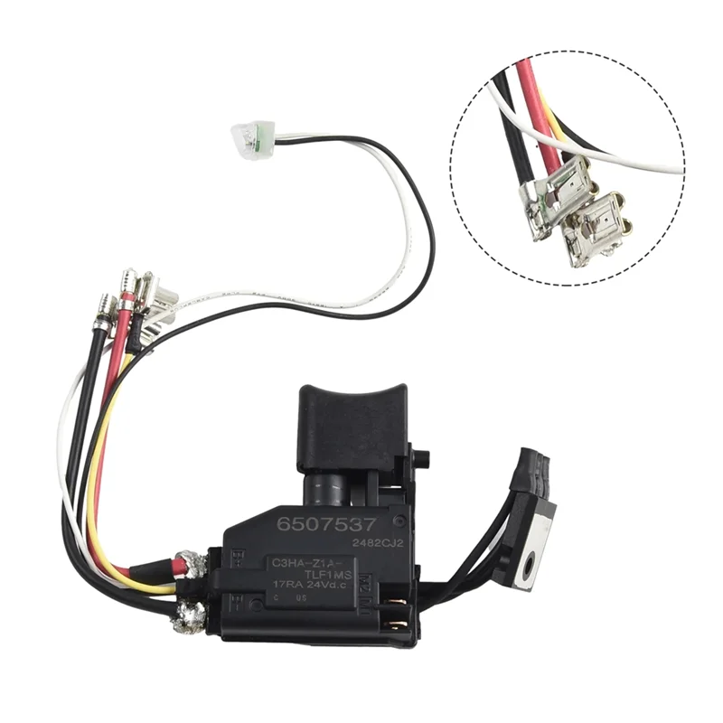 Переключатель ABUH-632F27-4 650754-5 для электроинструментов аккумуляторной дрели DHP482 и DDF482