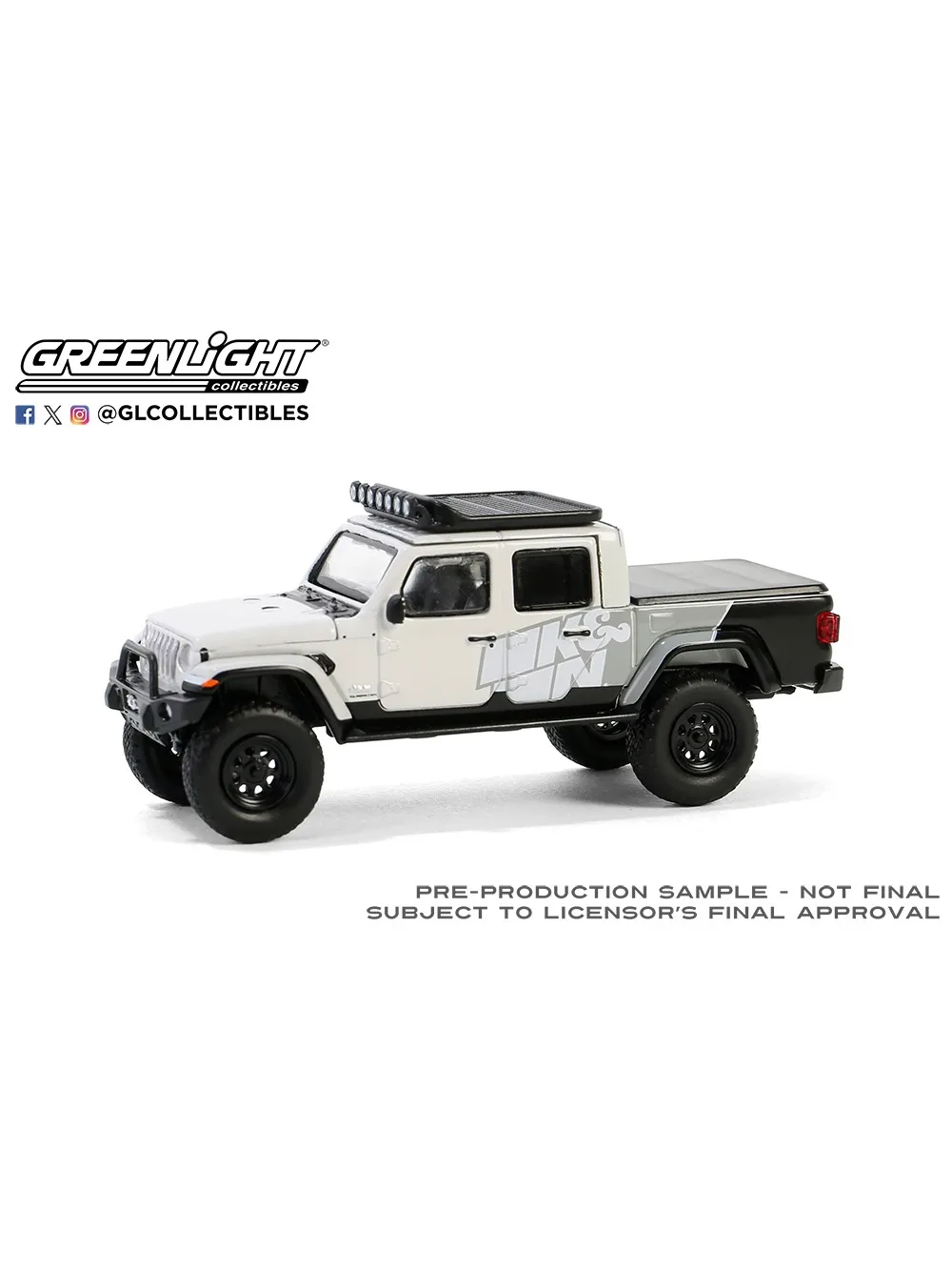 

1:64 2020 Jeep Gladiator K&N Filters - 2019 SEMA Build Advanced Collection Ornament Car Models