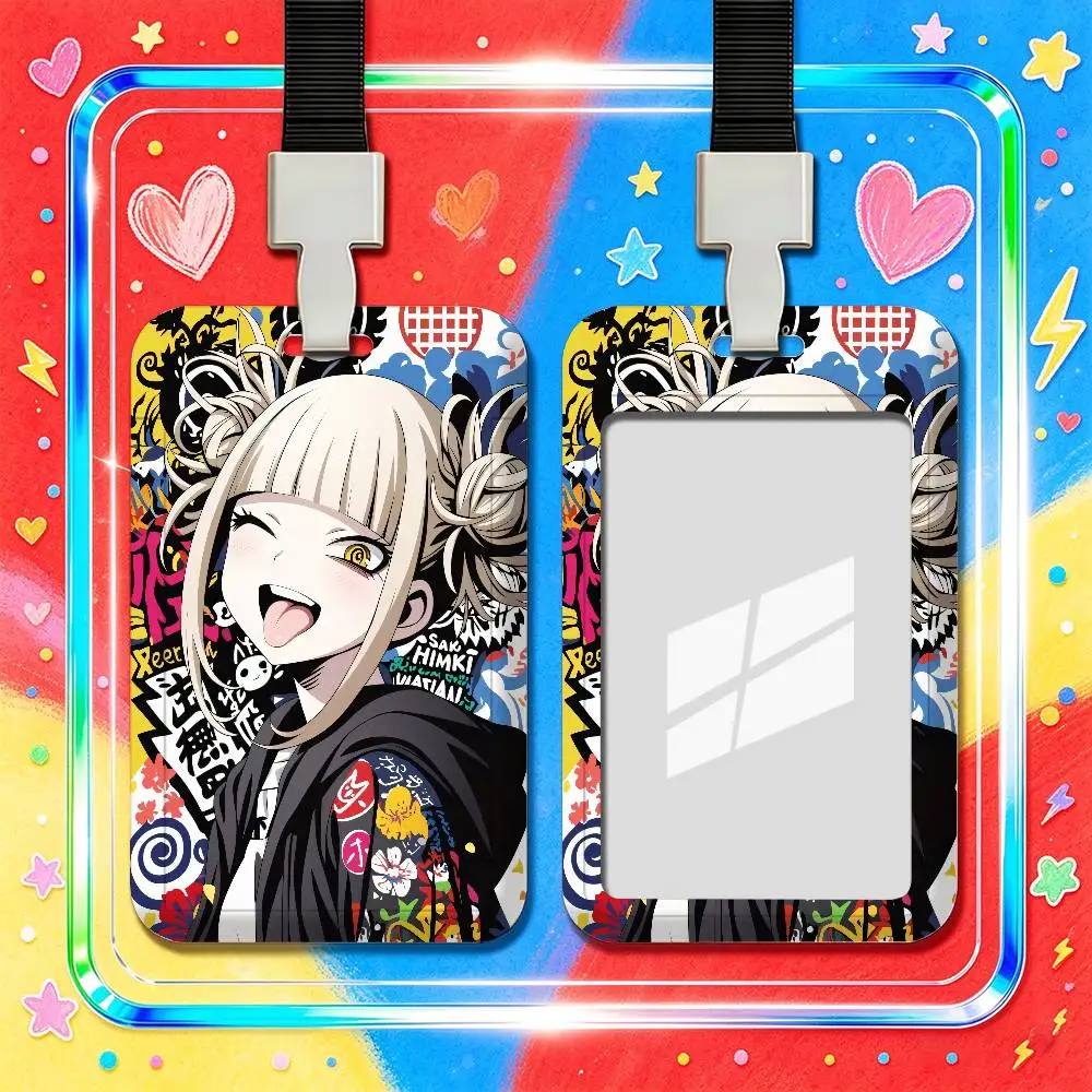 For Himiko Toga Employee ID Card Holder Office Work Student Bank Credit Decoration Case Badge