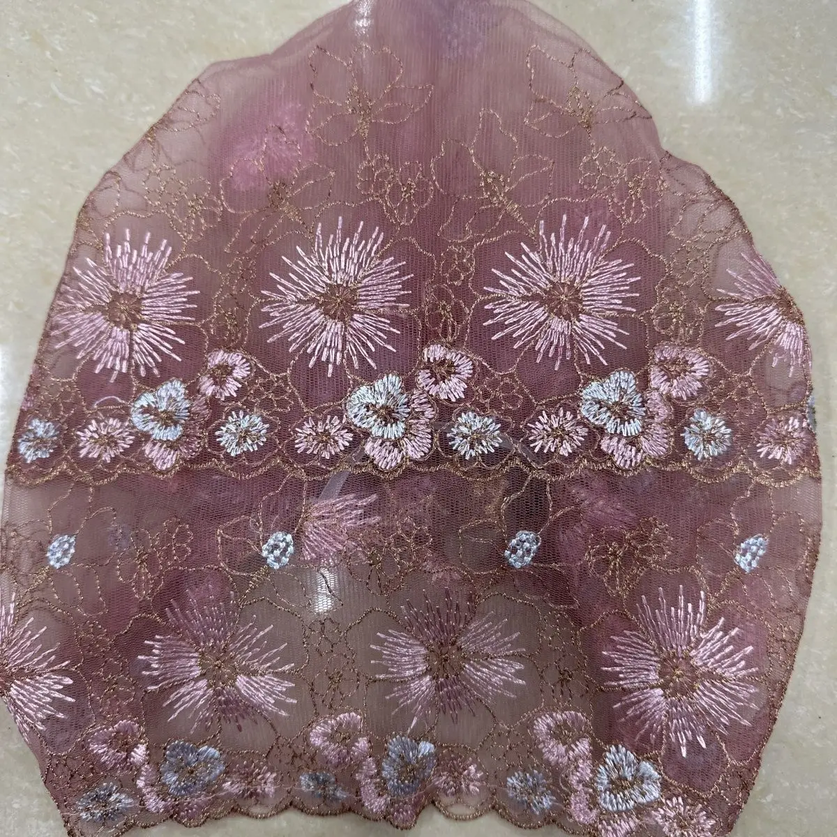Wholesale 2pcs Set Ethnic Hat Hijabs for Women Embroider Daily Head Wrap Europe Fashion Soft Fabric Good Looking All-match Caps
