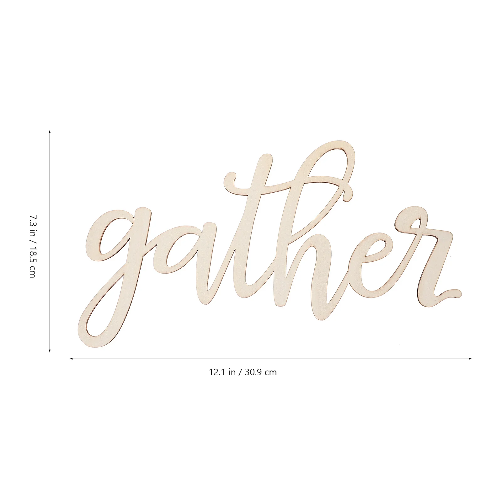 

1pc Wooden Gather Sign Rustic Wall Decor Home Farmhouse Porch Hanging Decoration Door Ornament Living Room Kitchen Hallway